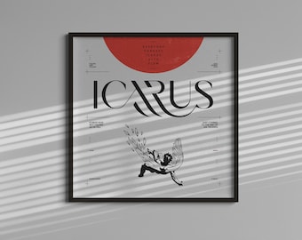 ICARUS Poster | Music Poster | Album Cover Poster | Wall Decor | Music Gift | Room Decor
