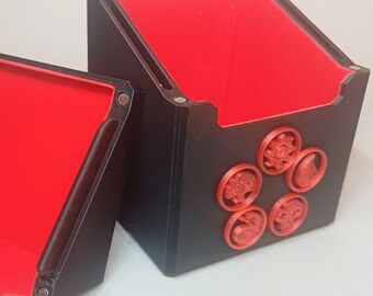 Custom 3D Printed Magnetic MTG Deck Box - Velvet Lined - Holds 100+ Sleeved Cards