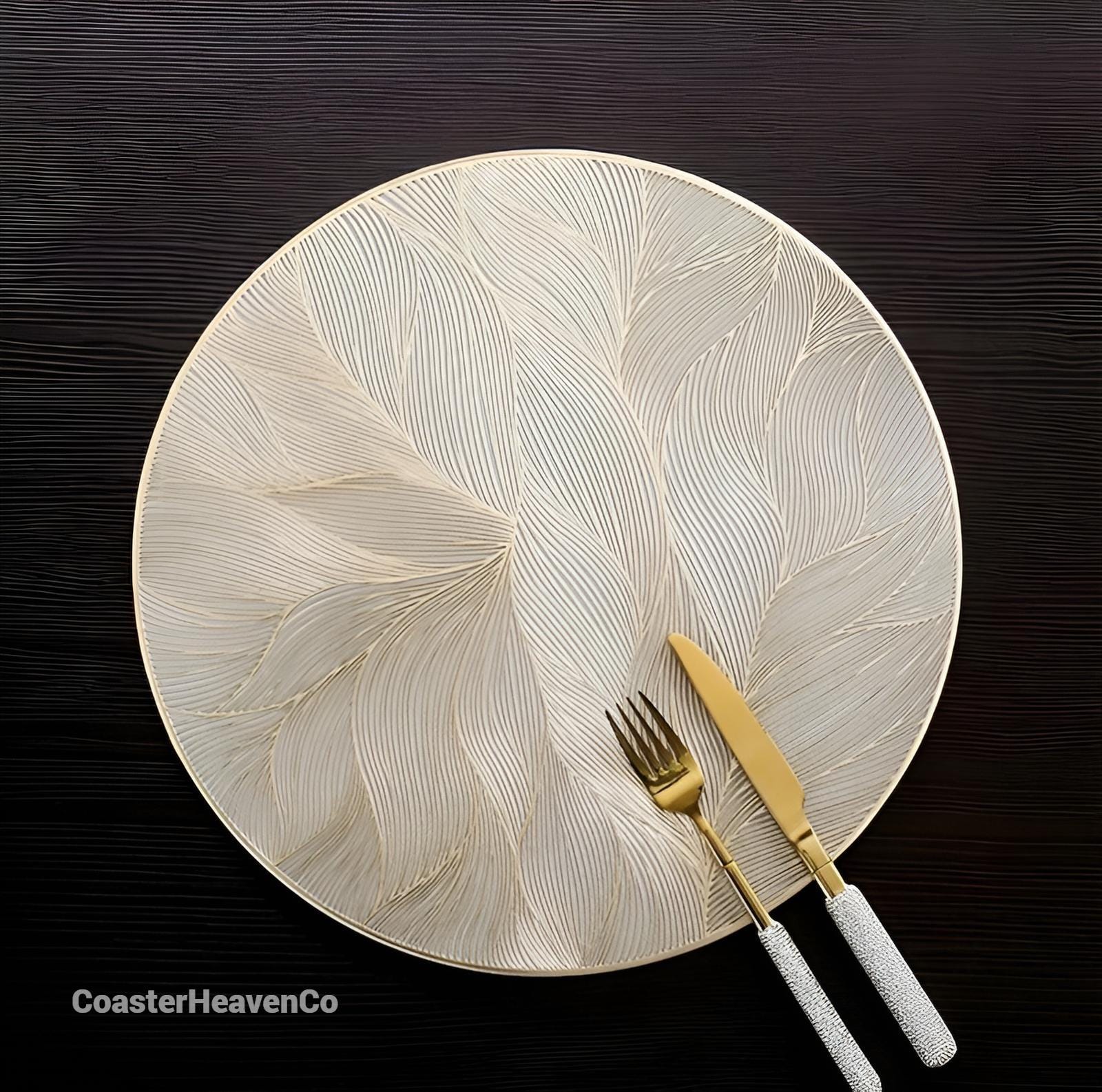 Placemat rond goud kopen? Servies