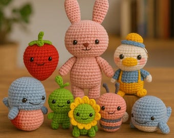 Pacote com mais de 5000 padrões de crochê amigurumi | Bichinhos de pelúcia, animais (download em PDF)