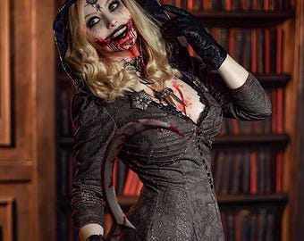 Bela Dimitrescu Cosplay Costume – Lady Dimitrescu Daughters Outfit Set – Resident Evil Inspired Gothic Queen Costume for Halloween