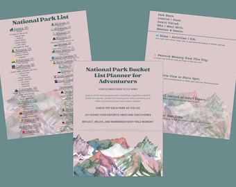 Wander & Log: National Parks Hiking Journal + Tracker