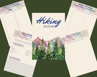 Bucket List Hiking Journal : Weekly Hiking Challenge Log