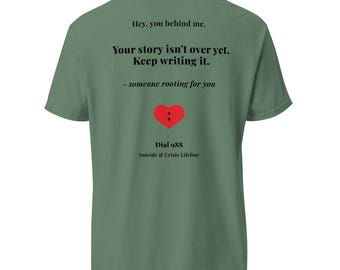 -shirt Votre histoire n'est pas encore terminée | Chemise de sensibilisation à la santé mentale