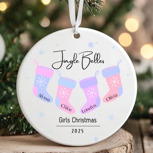 Best Friend Ornament, Personalized Gifts, Christmas Gift, Best Friend Gift, Custom Ornament, Christmas Ornament, BFF Jingle Belles