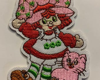 Strawberry Patches | Iron on Embroidery | 80’s character | Strawberry Girl Y2K Retro Patch | Backpack, Jackets, Senior Jeans, Hats