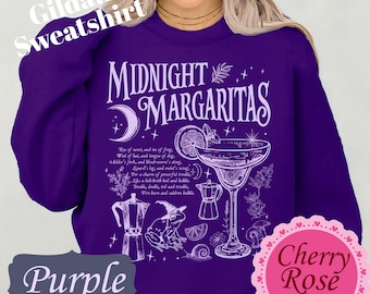 Midnight Margaritas, Spooky Shirt, Salt Rosemary Lavender Tee, Witchy TShirt, Margarita Halloween, Practical Magic Comfort Color, Sweatshirt