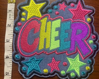 Large Patches, Cheer, Let’s Rock, Music, Motivational, Fish, Teacher,  Embroidery Patch, Patch for Hats Bags Jackets