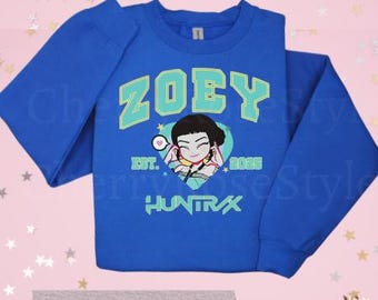 K pop Demon Hanters Youth Sweatshirt | Huntri x Girl Toddler Shirt | K pop idol group Shirt | Mira | Rumi | Zoey Shirt | Demon Hanter Merch