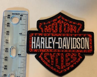 Iron On Harl-ey David-son, Motorcycle Biker Patches, Embroidery Patches, Patches for  Jackets Vests Hats Bags, Patches are  3inx3in