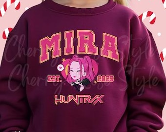 K pop Demon Hanters Youth Sweatshirt | Huntri x Girl Toddler Shirt | K pop idol group Shirt | Mira | Rumi | Zoey Shirt | Demon Hanter Merch