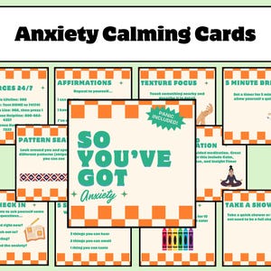 Printable Anxiety Calming Cards