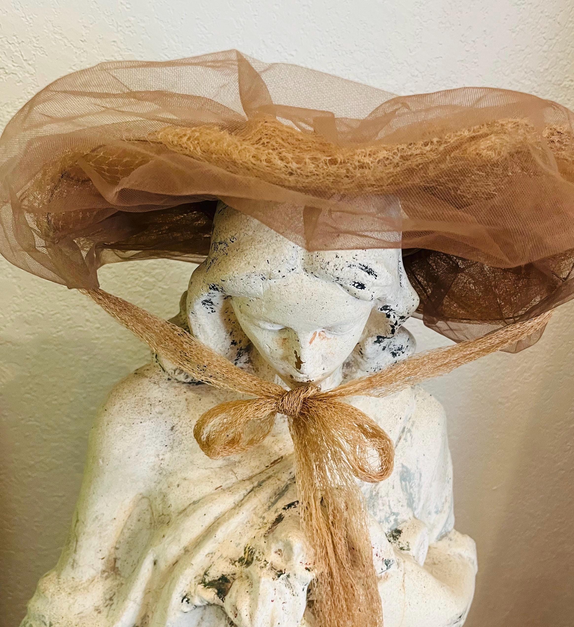 Brown Fascinator With Veil - Etsy