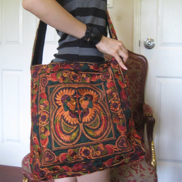 Hmong Vintage Style Unique Ethnic Thai Shoulder Messenger Bag
