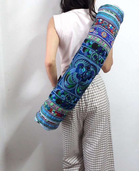 Ethnic Hobo Boho Asian Embroidered Thai Yoga Mat Carrier Bag Etsy