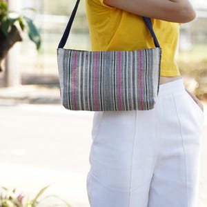 Bolso tipo cartera con diseño bordado, estilo étnico, tailandés, bohemio, estilo hobo, hippie, estilo vintage Hmong