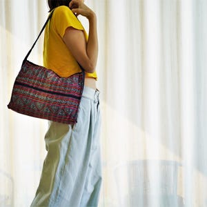 Bolso de mano estilo batik antiguo estilo étnico tailandés bohemio de Hmong
