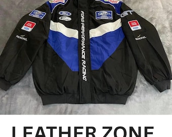 Ford Performance Racing Jacket: Motorsport Style Cotton Padded Winter Apparel
