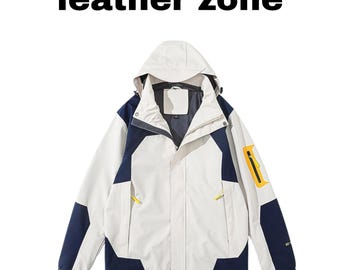 Unisex Zip-Up Windbreaker Hoodie, Lightweight Outdoor Jacket, Casual Windproof Hiking Coat