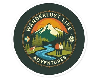 Wanderlust Adventure Stickers: Nature Lover Vinyl Decals