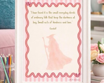 Cita de Gandalf / El Señor de los Anillos / Decoración de pared
