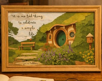 Decoración de pared de Tolkien / Cita de Bilbo Bolsón / El Señor de los Anillos /