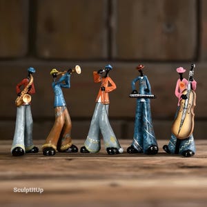 音楽家 バンド フィギュア 置物 アンティーク 6体セット Musician