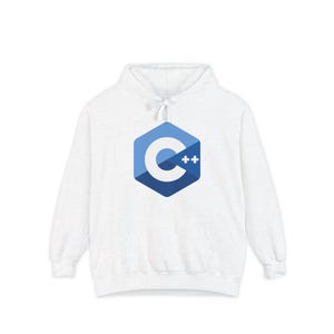 Moletom com capuz para programador C++ - Moda tecnológica unissex em algodão misto