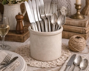 WM A Rogers AA Heavy Silverplate Flatware | Vintage Silverware Set | 6 Knives 5 Forks 5 Spoons | Floral Pattern | Cottage Table