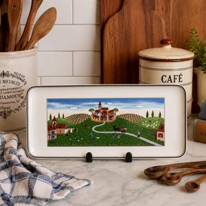 Villeroy & Boch Design Naif Tray | Laplau Porcelain Serving Tray | French Country Decor | Luxembourg Platter