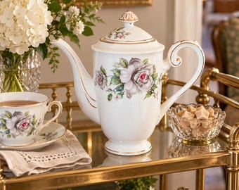 Vintage Craftsman China Teapot | Princess 167 Rose Floral Porcelain | Made in Japan