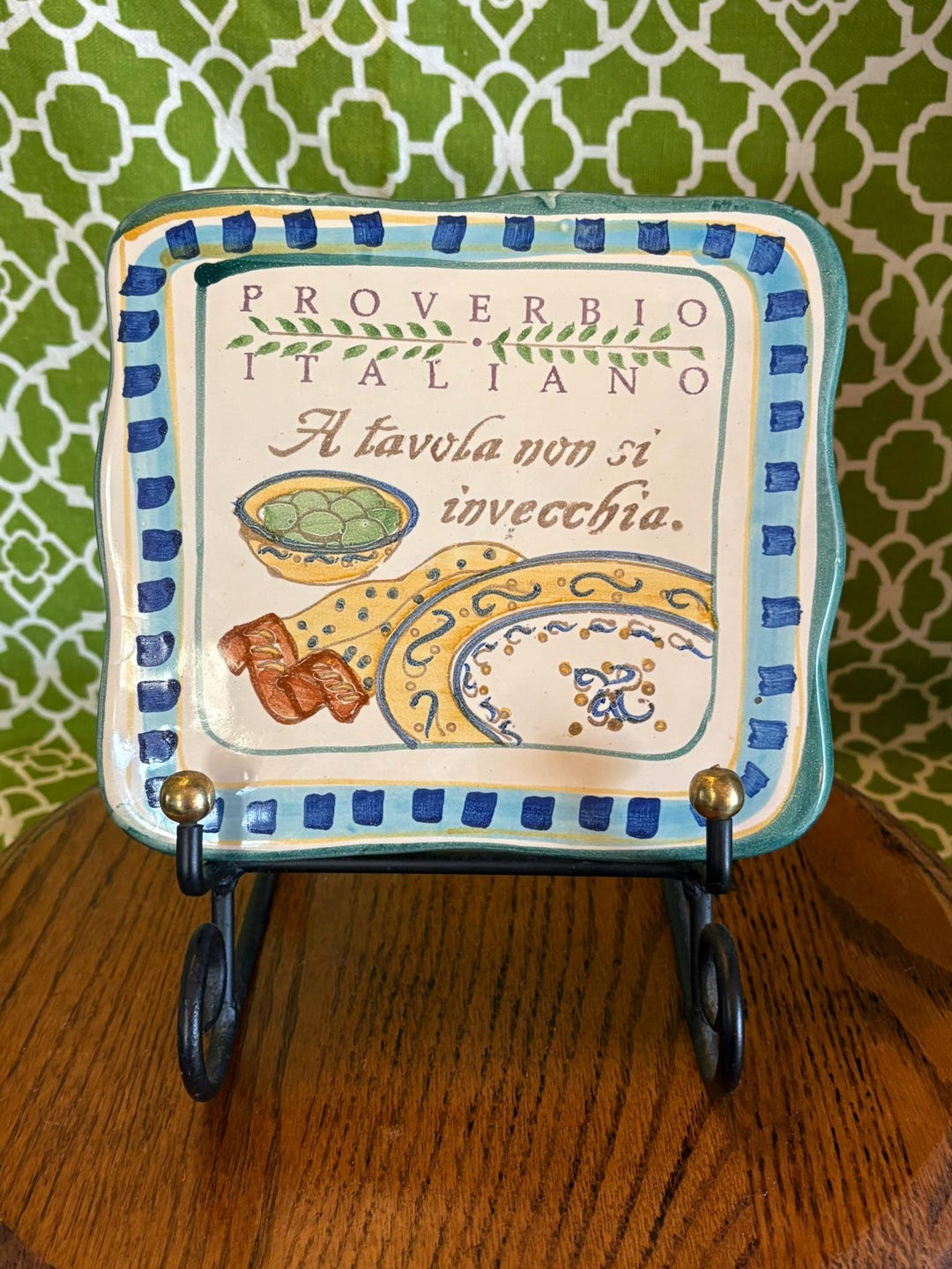 Italian Pottery Decorative Plate | Proverbio Italiano Wall Art | Hand ...