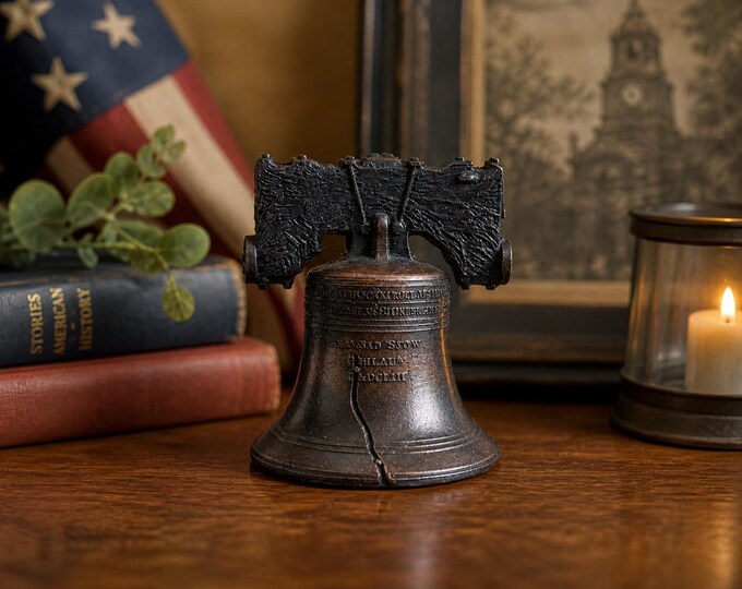 Liberty Bell Replica | Vintage Cast Metal Bell | Americana Decor ...