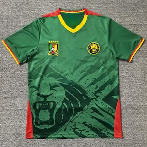 Ensemble Maillot Et Short De Football Cameroun, Noir, Le Coq Sportif, Taille L, Neuf Avec étiquettes