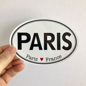 Paris France bumper sticker | laptop decal | any smooth surface sticker | any city available
