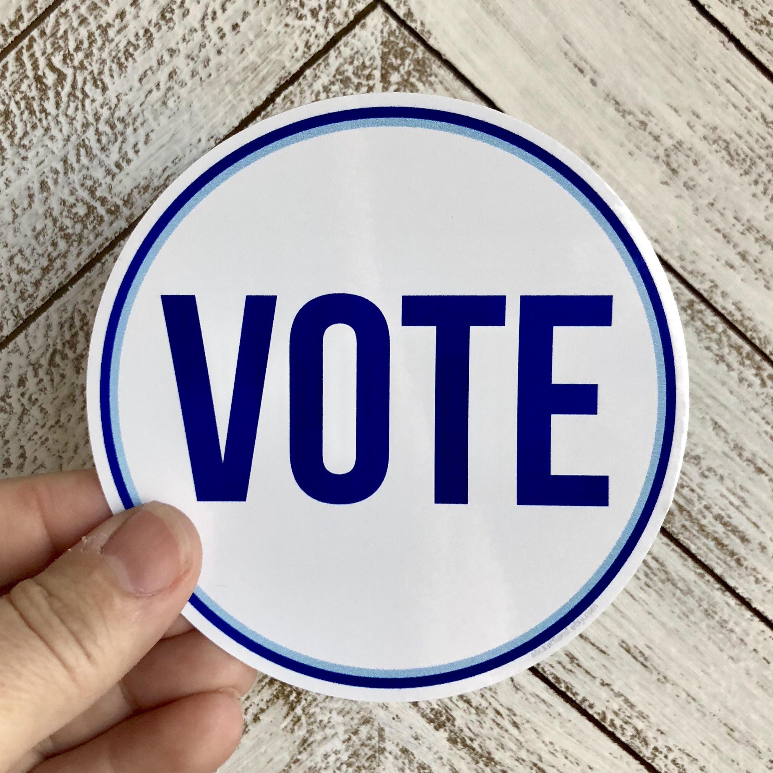 Vote Vinyl Sticker | Etsy