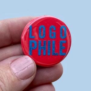 logophile word lover pin back button