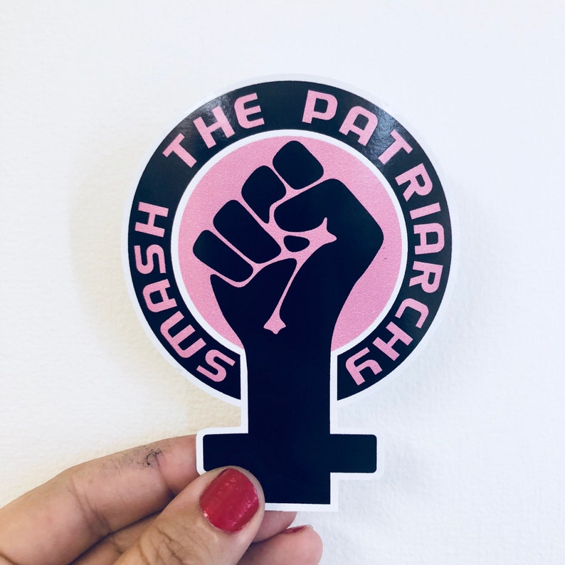 Smash the patriarchy vinyl sticker | Etsy