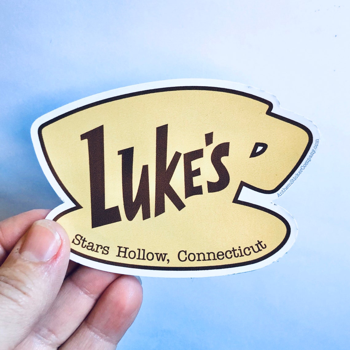 Lukes Coffee vinyl sticker | Etsy