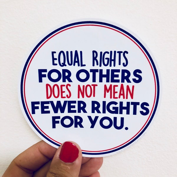 equal rights for others vinyl sticker