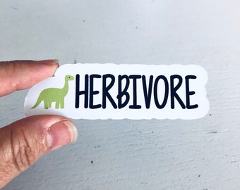 herbivore vinyl sticker