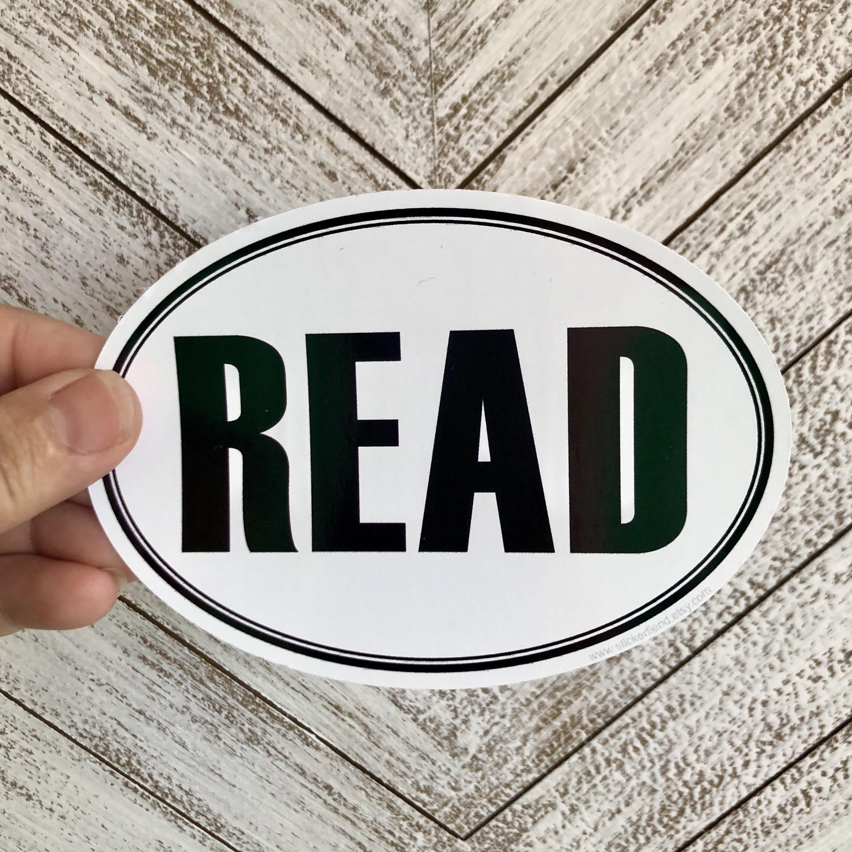 Read Hand Sticker READ Vinyl Sticker - Etsy
