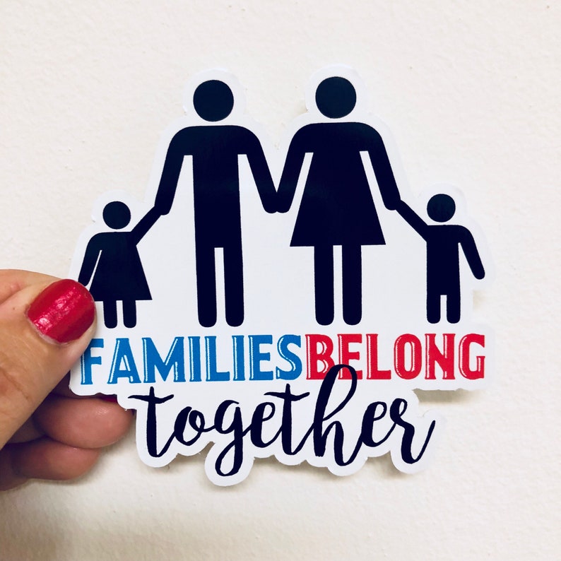 Families Belong Together Vinyl Sticker | Etsy
