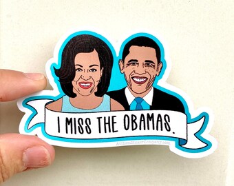 I miss the Obamas vinyl sticker