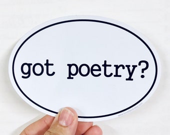 got poetry vinyl sticker