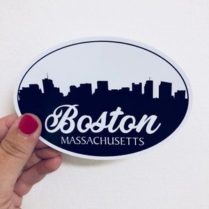 Boston skyline vinyl sticker