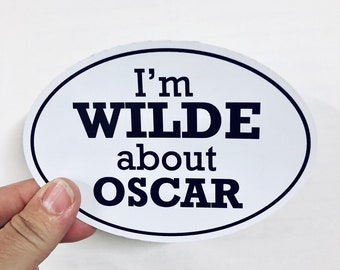 I'm wilde about Oscar vinyl sticker