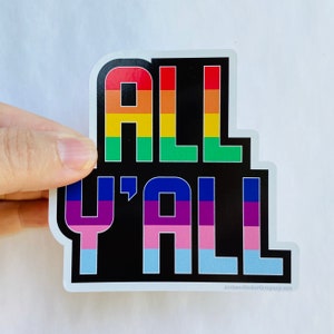 All y’all vinyl sticker