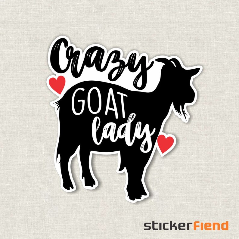 Sottobicchiere Divertente Con Scritta 'Beware Crazy Goat Lady' – In MDF Rigido 9x9 Cm – Finitura Lucida Facile Da Pulire – Regalo Simpatico