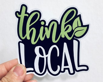 think local vinyl sticker